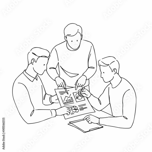 Colleagues brainstorming strategies in a collaborative meeting  