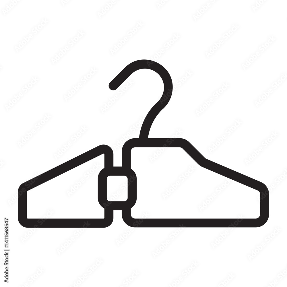 Fototapeta premium Clothes Hanger line icon