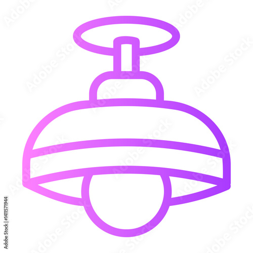 ceiling lamp gradient icon