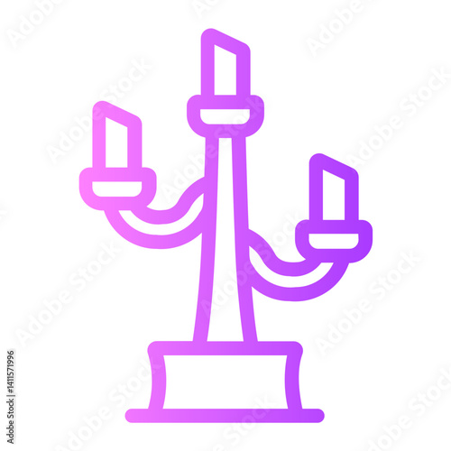 candelabra gradient icon