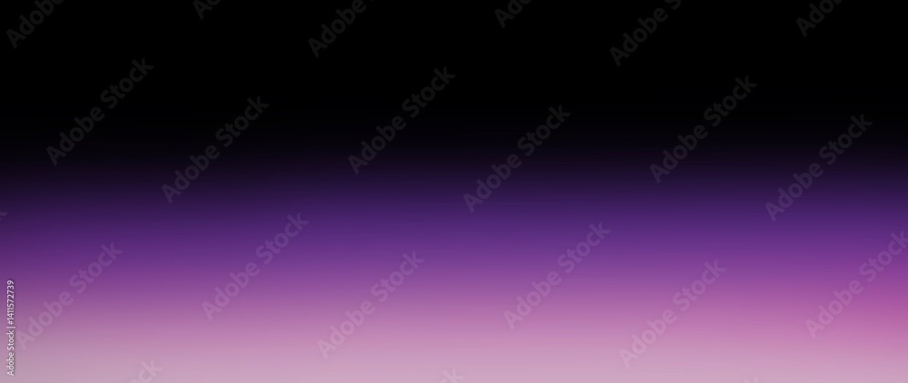 Fototapeta premium Abstract soft gradient with white and violet shades blending into black.