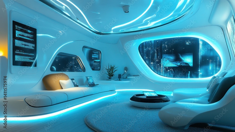 Futuristic Living Room Design: A Glimpse into Tomorrow's Interior Spaces Futuristic Living Room Design: A Glimpse into Tomorrow's Interior Spaces