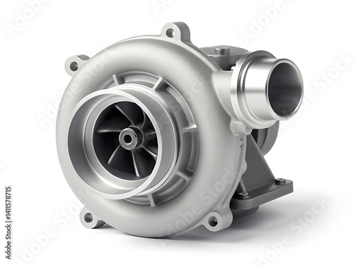 automobile turbocharger  car part 3d