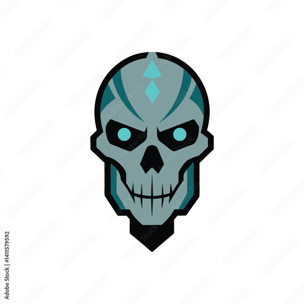 Fototapeta premium human skull with a skull