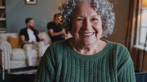 The Smiling Elderly Woman