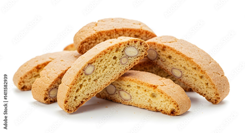 Biscotti cookie white background B Biscotti cookie white background B