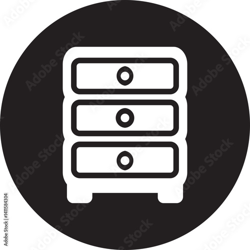 Chest Of Drawers glyph icon
