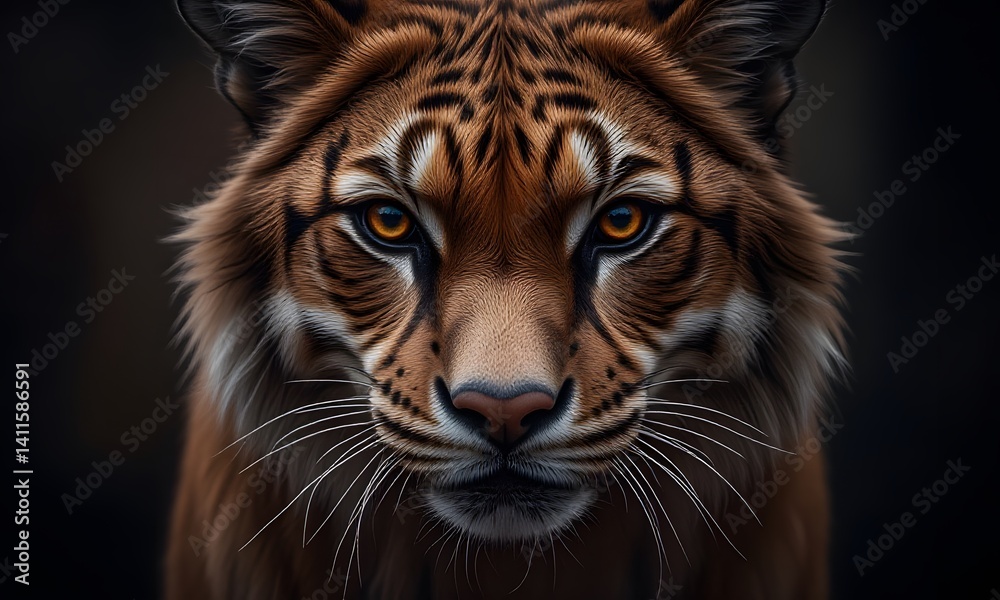 Fototapeta premium Close up of tiger's face.