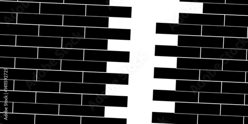 Black brick wall background. Black stone brick wall seamless background. Seamless Texture Pattern of a Brick Wall. Black bricks wall 3d illustration. Brick wall Texture. wall stone texture background.