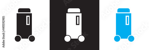 Cleaning icons set.  Vector for websites, mobile interfaces, presentations, banner, visual branding etc. Vector illustration. isolated on white and black background. EPS 10