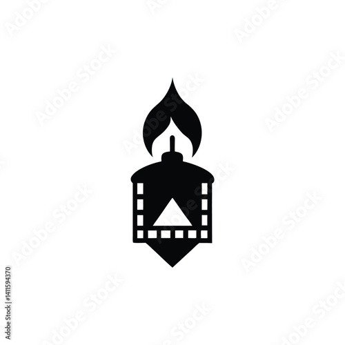 Burning Film-inspired Candle Icon