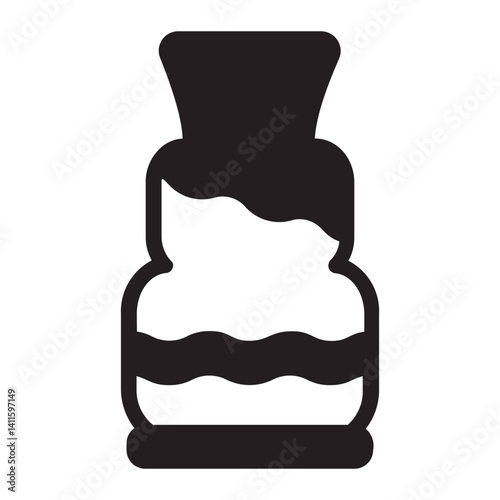 Vase glyph icon
