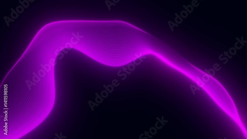 4K Abstract Glowing Lines Background – Futuristic Light Trails, Neon Waves, and Colorful Energy Streaks