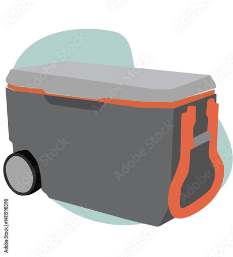 refrigerator cooler box. refrigerator cooler box sign.