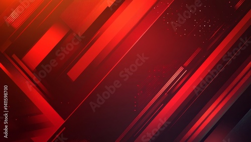 Dynamic abstract red background with diagonal lines and glowing effects