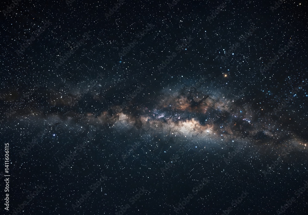 Fototapeta premium Milky Way Galaxy in the Night Sky