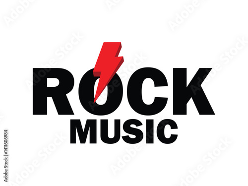 rock music logo for website, banner, poster, band album cover