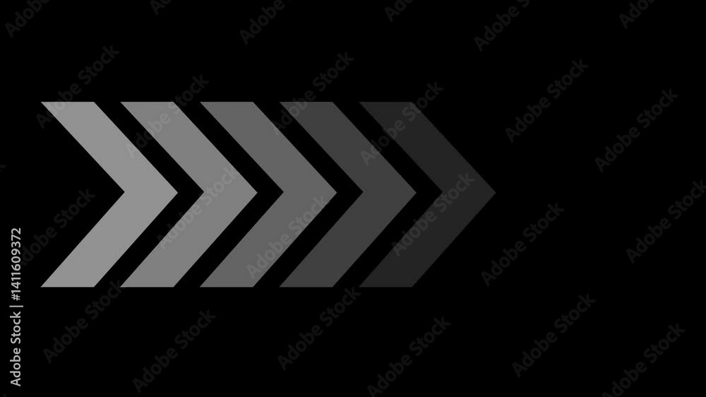 Navigation vertical arrow animation with glowing pointer icon design Navigation vertical arrow animation with glowing pointer icon design