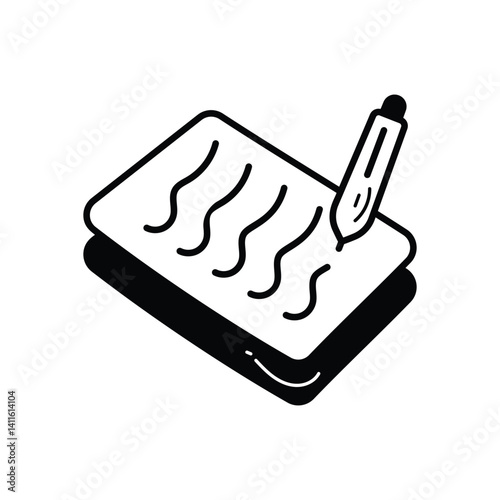 Underwriting icon vector stock illustration