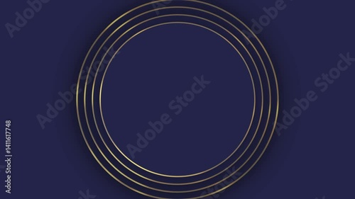 Luxury Background with Circle Shape Placeholder – Elegant Minimal Design, Golden Gradient, and Premium Blank Frame