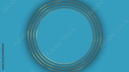 Luxury Background with Circle Shape Placeholder – Elegant Minimal Design, Golden Gradient, and Premium Blank Frame