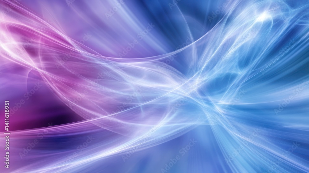 Naklejka premium Abstract vibrant flow of light and color