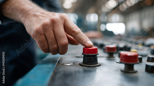 Pressing the Button of Prod...