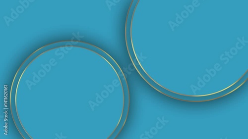 Luxury Background with Circle Shape Placeholder – Elegant Minimal Design, Golden Gradient, and Premium Blank Frame