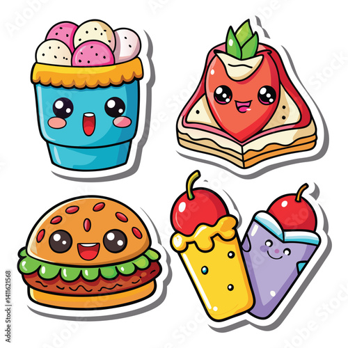 Cute Food Stickers (2)