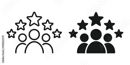 Customer satisfaction icon. Illustration vector