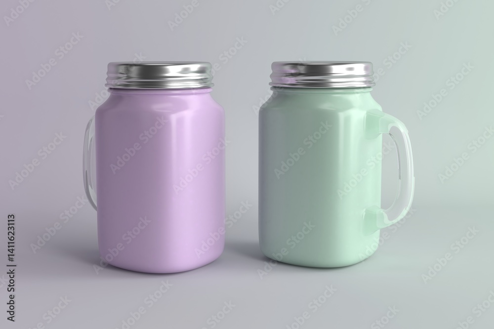 Mason Jar Drinking Mockup Mason Jar Drinking Mockup
