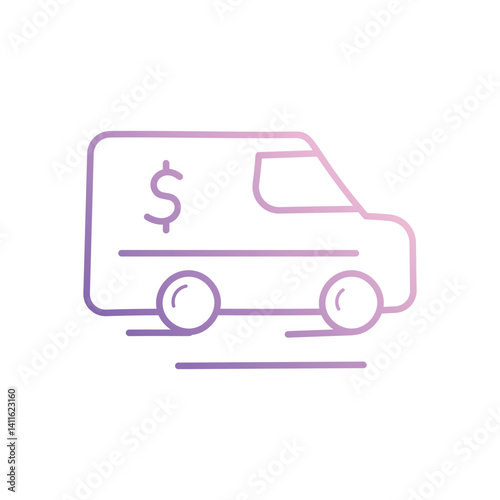 Encashment icon vector stock illustration