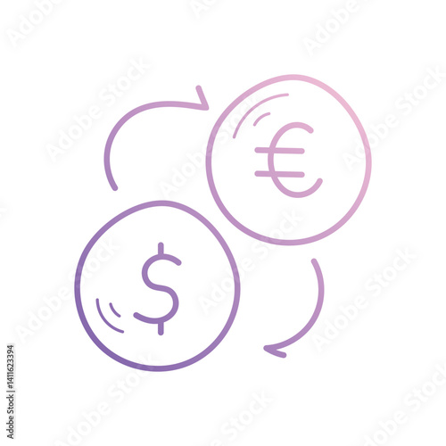 Money Transfer icon vector stock illustration