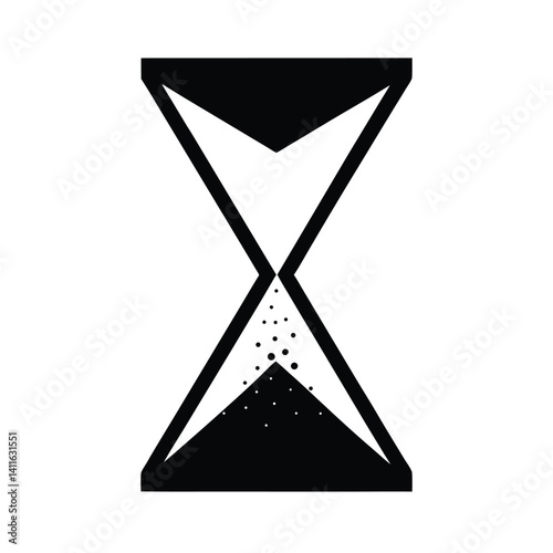 Simple, Modern Hourglass Icon