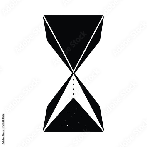 Geometric Hourglass Design, Perfect for Modern Decor