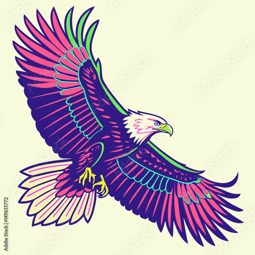 Eagle Vector Art and Illustration Set (from a collection)