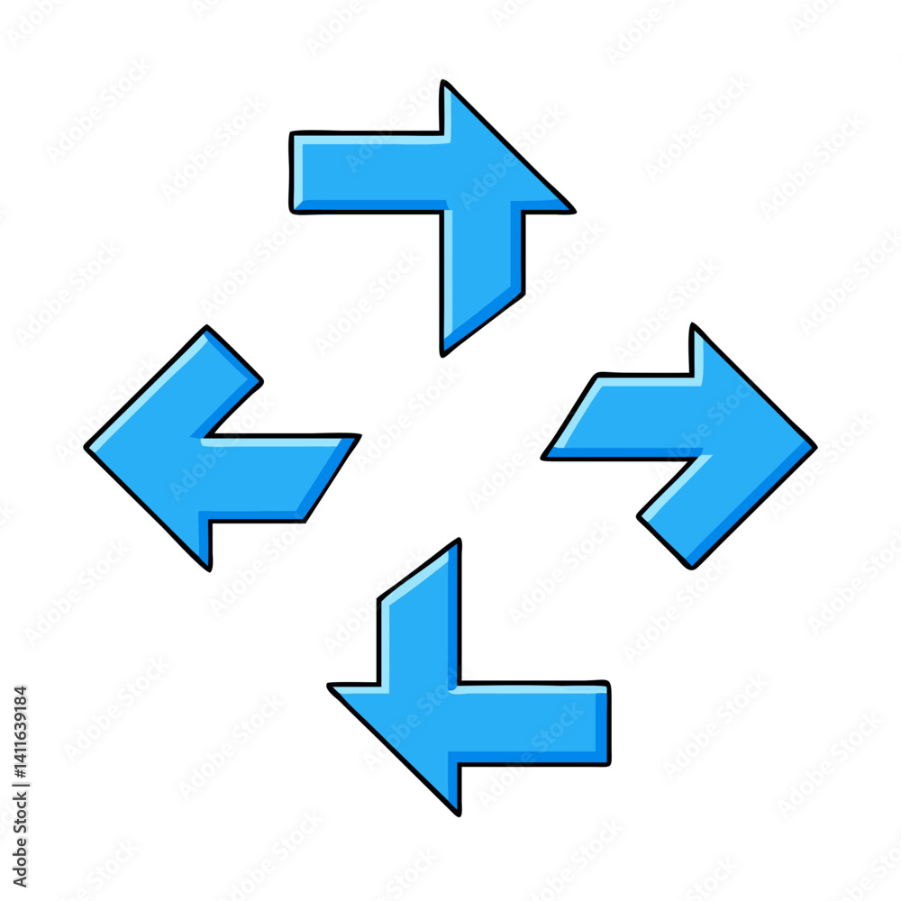 repeating rotation four arrows icon, repeating rotation four arrows vector repeating rotation four arrows icon, repeating rotation four arrows vector