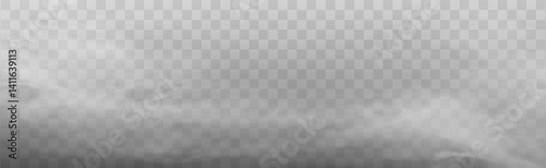 PNG smoke and fog effect. Realistic steam with transparent background. Chemical mist, explosion dust, vapor or smog texture for dark magic design. Isolated PNG illustration