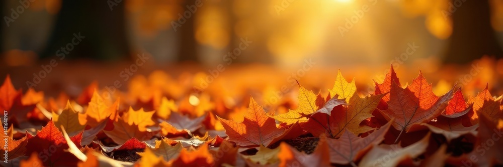 Pile of fallen leaves, rich color palette, sunlit scene , detail, organic Pile of fallen leaves, rich color palette, sunlit scene , detail, organic