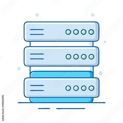 server  icon, server  vector illustration-simple illustration of server , perfect for server  logos and icons