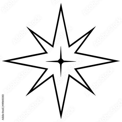 Wallpaper Mural Sparkling twinkle vector perfect for digital art, prints, overlays, and creative designs. Torontodigital.ca