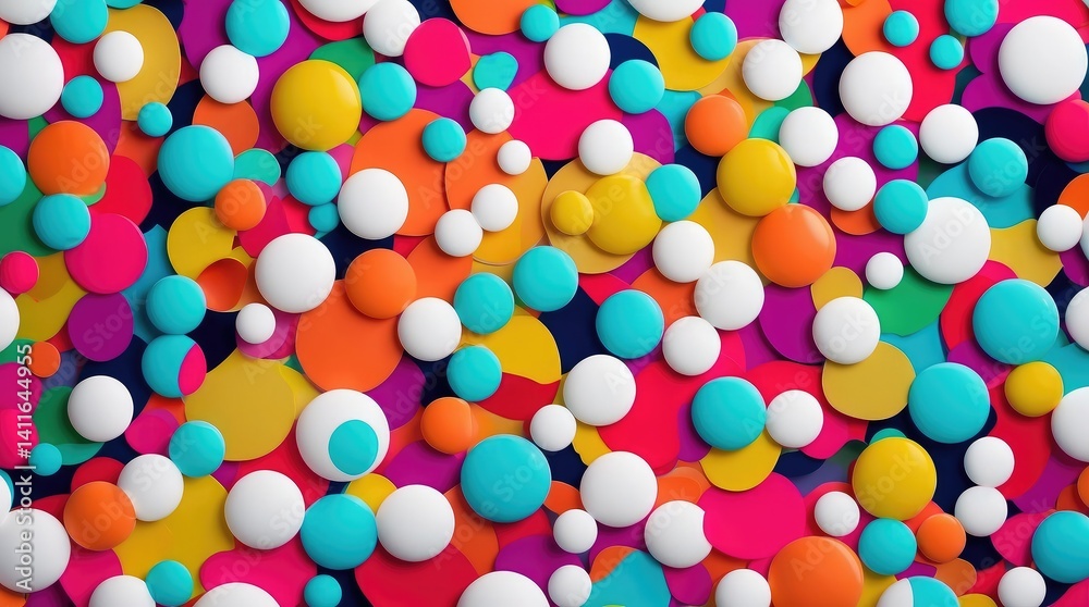The modern digital art world is filled with abstract and colorful designs, including a vibrant polka dot pattern on a white background The modern digital art world is filled with abstract and colorful designs, including a vibrant polka dot pattern on a white background
