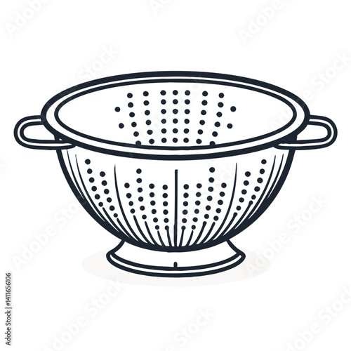 Vintage Kitchen Colander for Cooking Recipes and Kitchenware Design