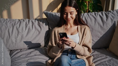 The Woman with Smartphone