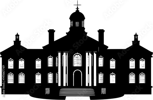 Government building fantasy architecture, Government building vector image
