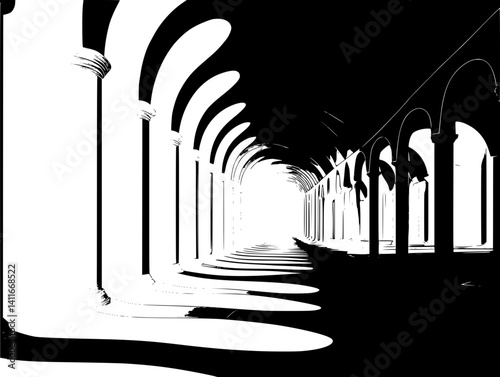 Fantasy architecture of Theater, Theater vector image