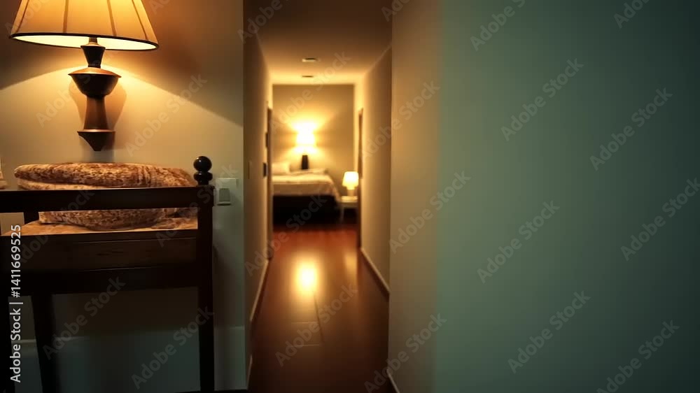 Hallway Ambience: Exploring Interior Illumination and Depth of Field in Domestic Space