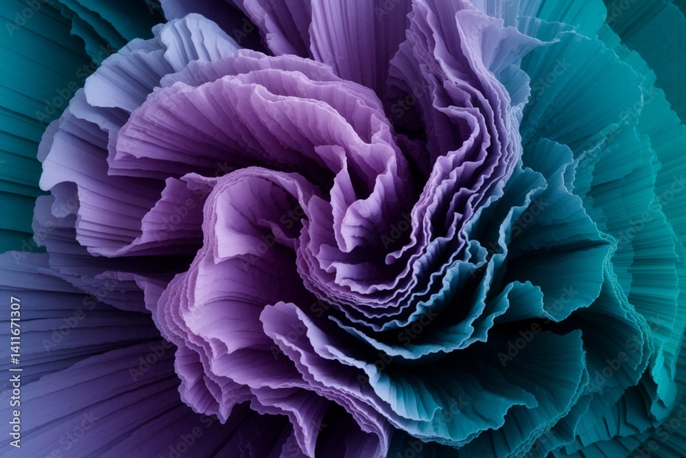 Obraz premium A flower with purple and blue petals
