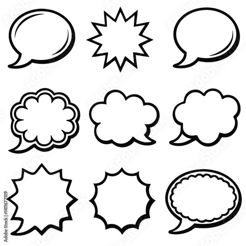 Collection of Comic Speech Bubbles (1)