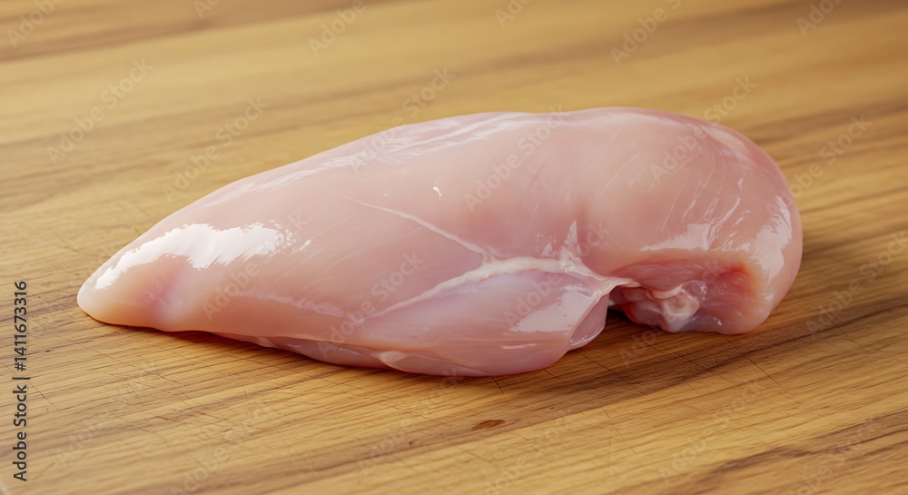 Chicken Breast: A Pristine, Pale Pink Culinary Image Chicken Breast: A Pristine, Pale Pink Culinary Image